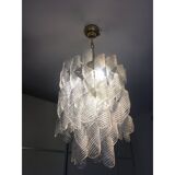 Lustre italien en verre de Murano