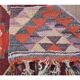 1970s Vintage Turkish Hand-Knotted Wool Cotton Red Runner Rug 89x282