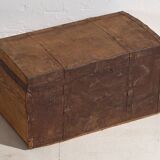 Petit coffre ancien à armature métallique (c.1920) #11