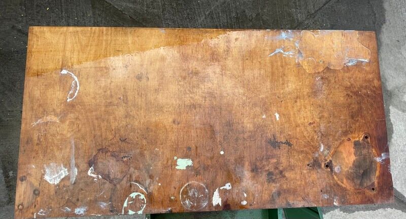 Established iron wooden top