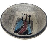 Bitossi "stylized women" - wall plate - Italy - 3rd quarter 20th century