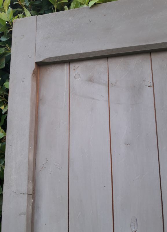 Wooden barn cellar or outbuilding door