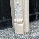 Louis XV style fireplace in pink marble circa 1980