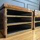 Pair of bedside tables attributed to Jean Claude Mahey.