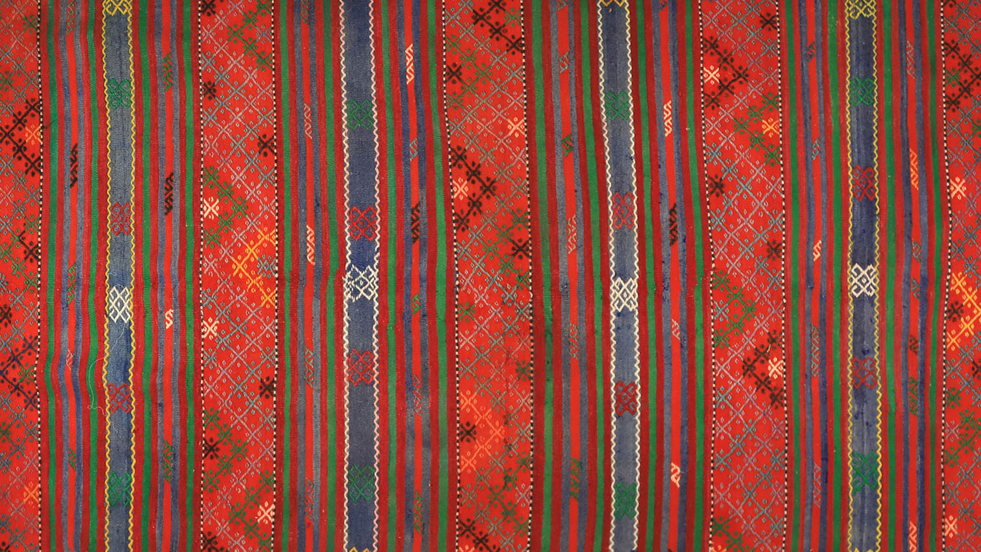 Anatolian handmade kilim rug 310 cm x 174 cm