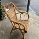 Rattan armchair