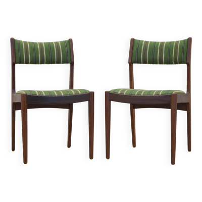 2 chaises danoises en teck, années 1970