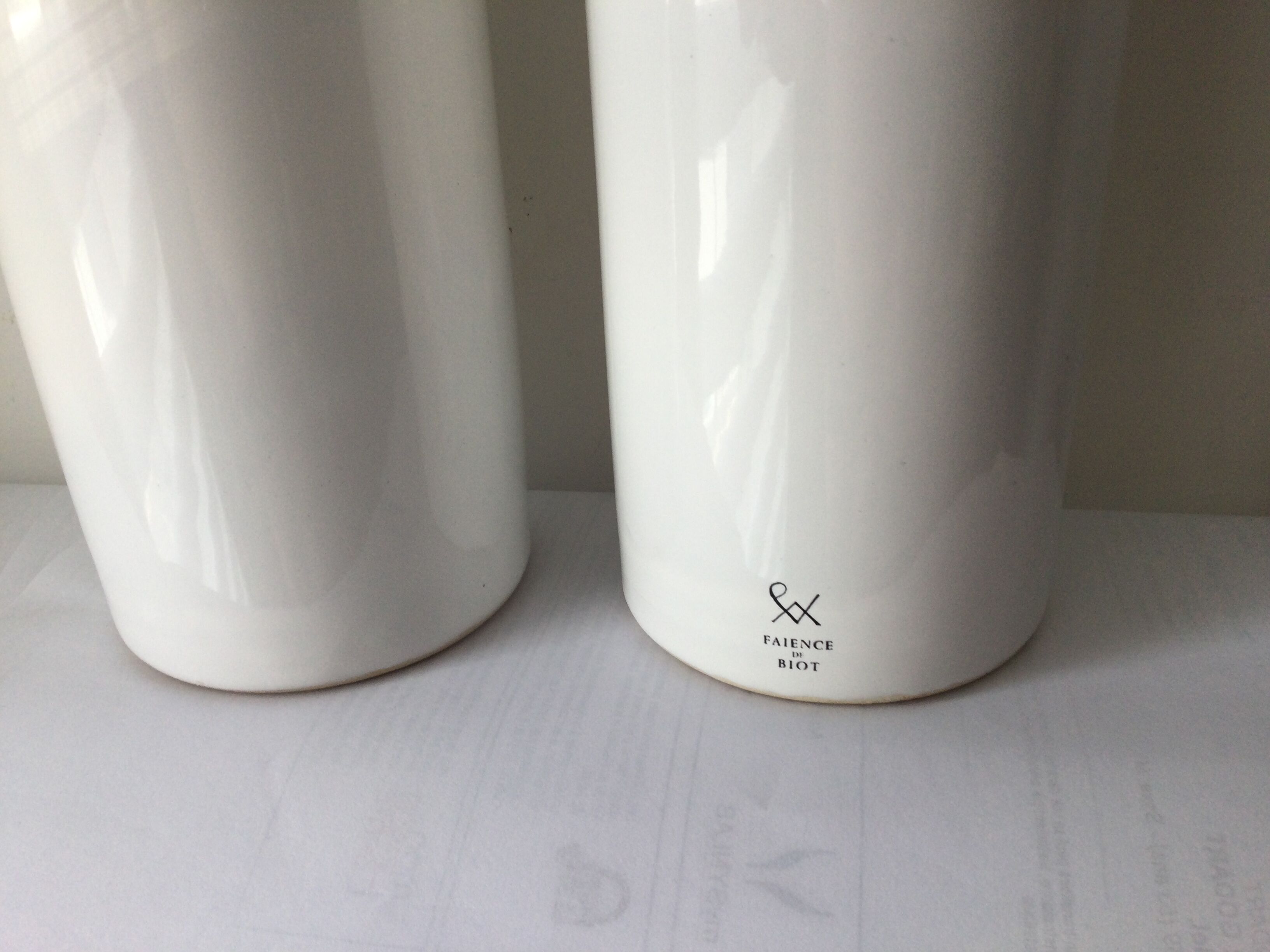 Biot earthenware oil bottle