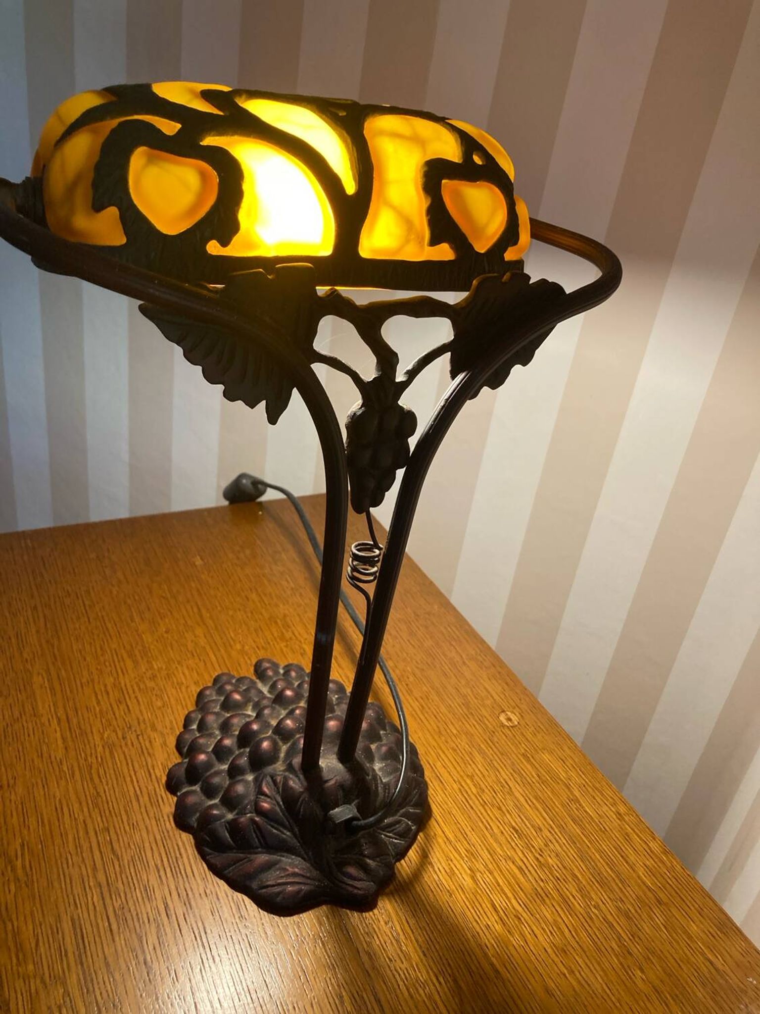 Lampe pâte de verre