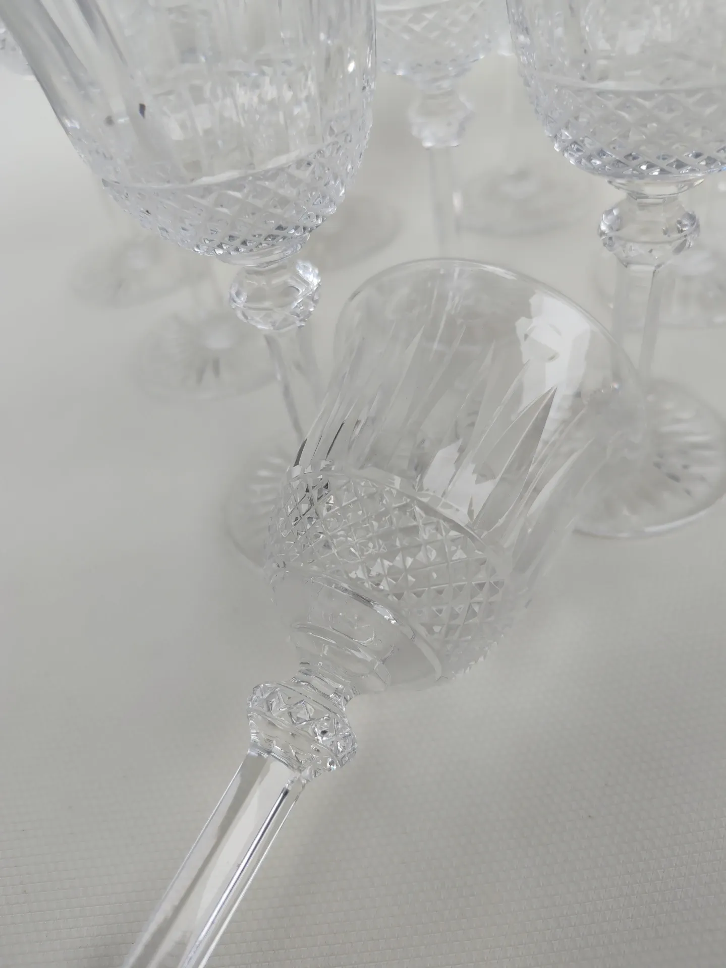 10 crystal glasses from Saint Louis, Tommy model, 15 cm.