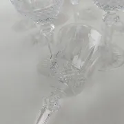 10 verres en cristal de Saint Louis, modèle tommy.15 cm.