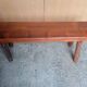 Bench 101 cm old patinated solid wood