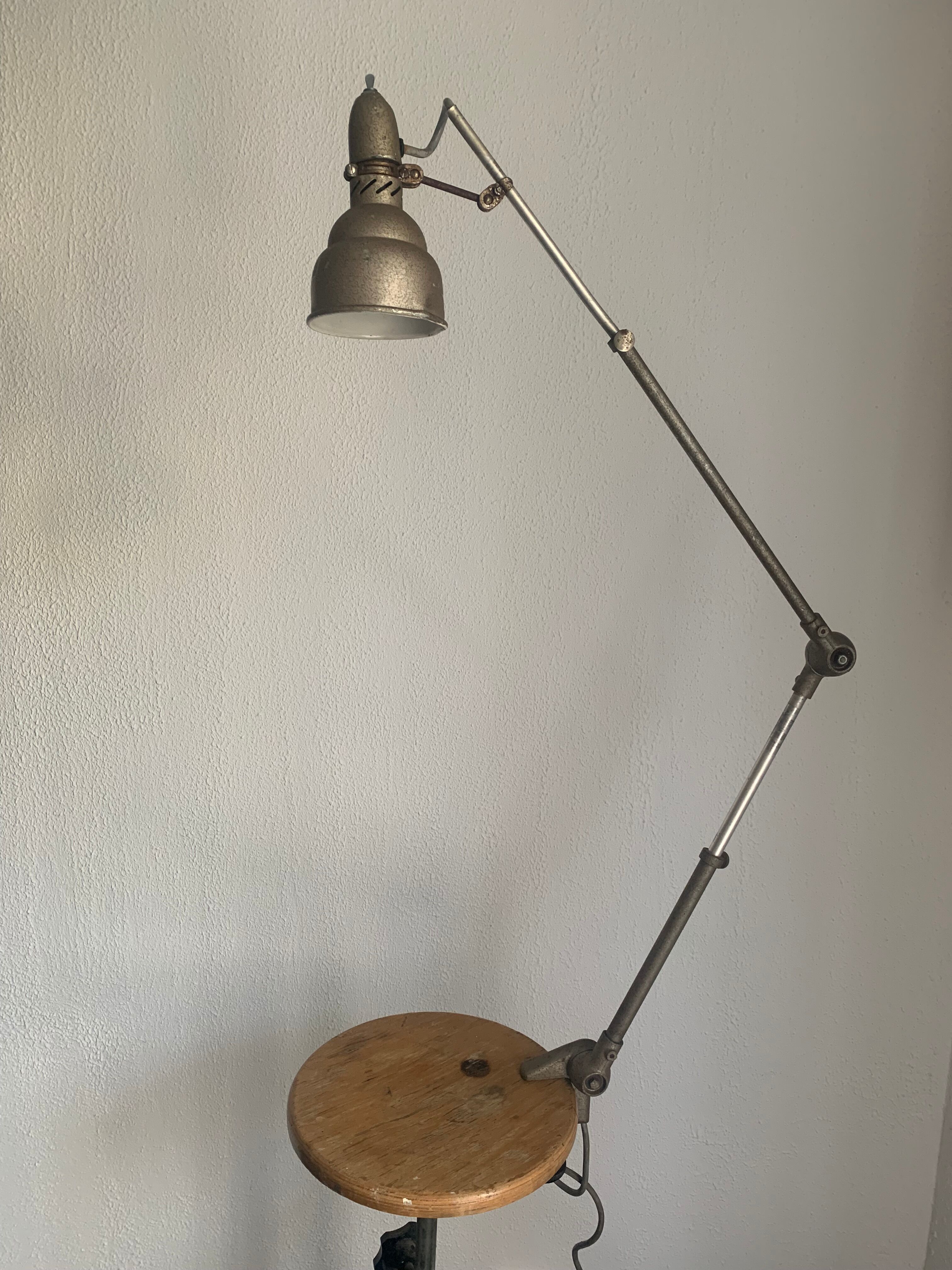 Vintage lamp 1950 Lumina industrial factory workshop - 80 cm