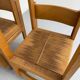 4 chaises bois et corde design Robert et Trix Haussmann  Dietiker vintage