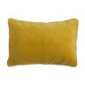 Velvet cushion 50x33cm ochre color
