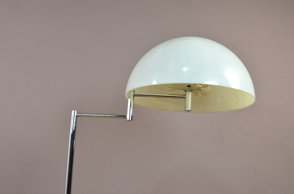 Floor lamp Chrome Italy Vintage 1970