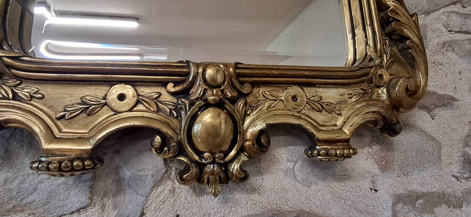 19th century mirror 85 x 62