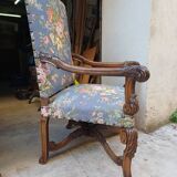 Pair of large antique Baroque style armchairs, in perfect condition.