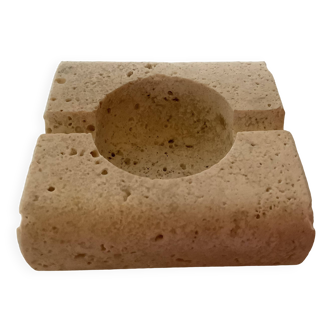Travertine individual ashtray