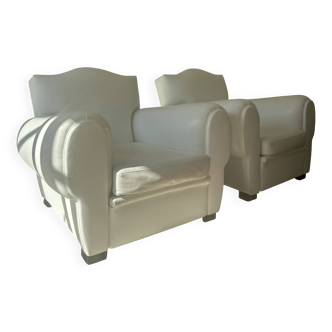 Set of 2 Club armchairs
