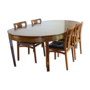 Table avec 2 allonges - chaises