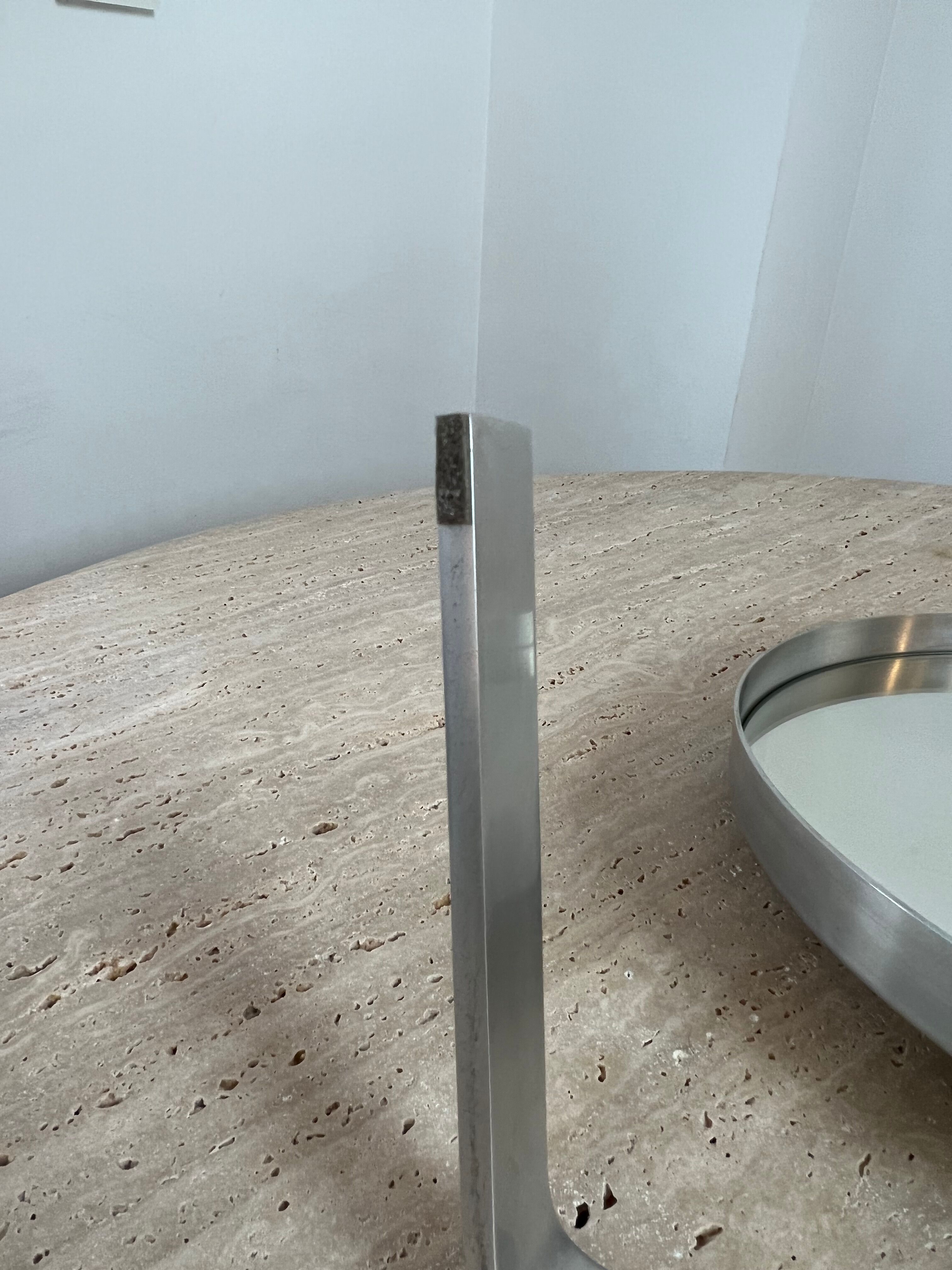 Circular mirror by Pierre Vandel France 70s 47x44cm