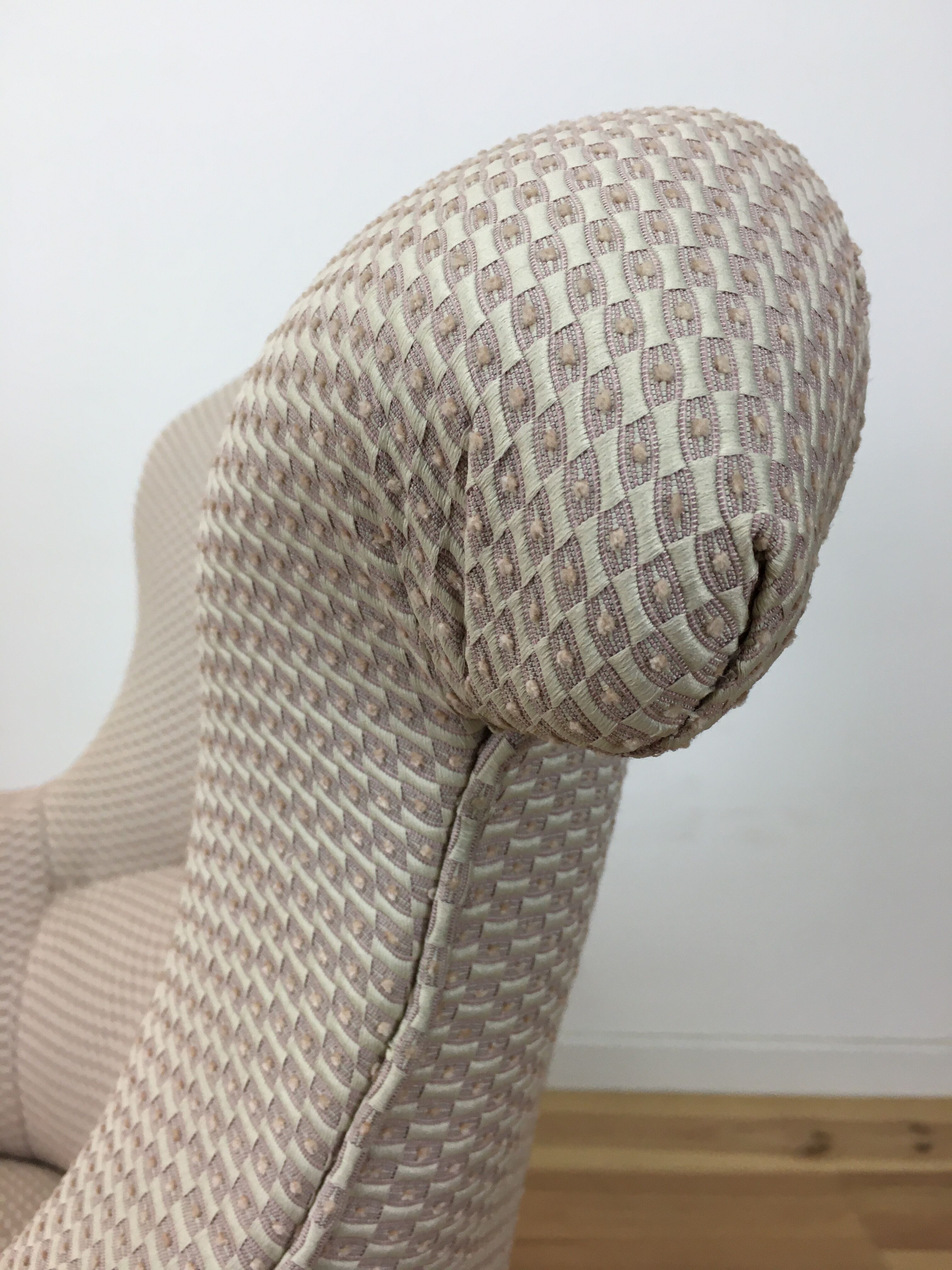 Napoleon III toad armchair forms lambrequin