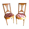 Paire de chaises 19ème XIX Napoléon 3