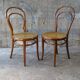 Set de 2 chaises Thonet bistrot cannées N°14 1900