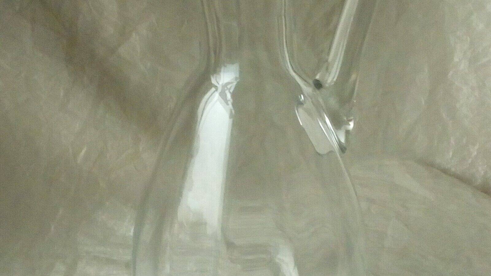 EWATER PITCHER CARAFE IN THICK GLASS WITH CUT-SIDE EFFECT