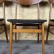 4x 60s 70s Teak Dining Room Chairs Danish Modern Design