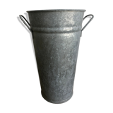 Large florist pot with handles, zinc, galva