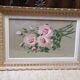 Watercolor painting bouquet of roses signed D. Lombard