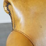 Cow leather armchair in a unique color