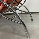 Mid-century red lounge chair