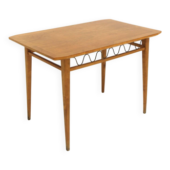 Table basse scandinave en orme, Swedish Modern, Suède, 1940