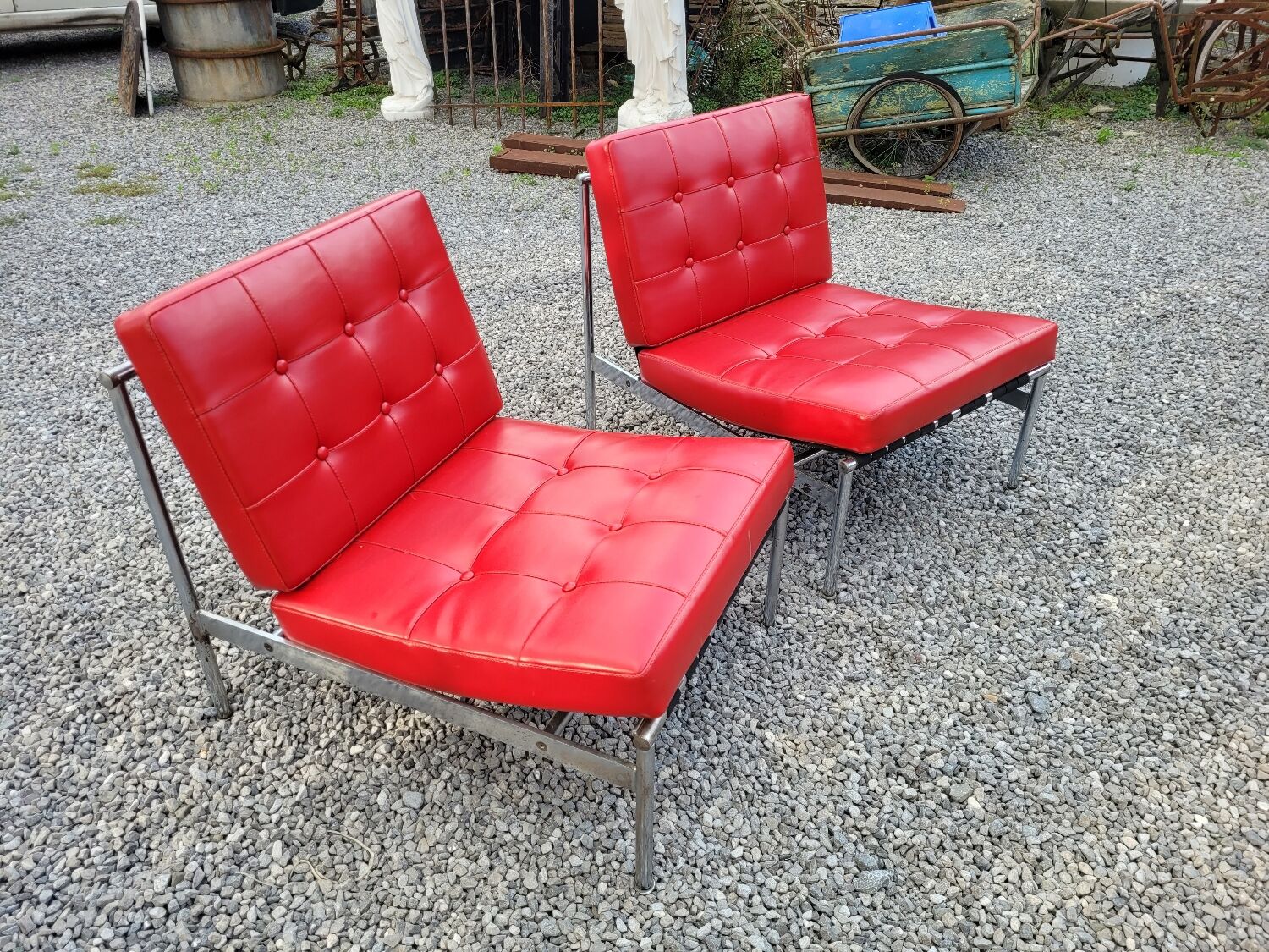 Pair of low chairs from the 70s