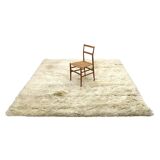 Rectangular rug in natural wool, 1970s