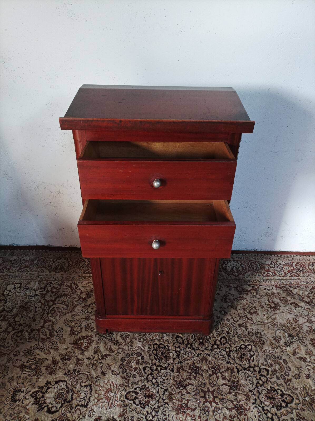 Vintage mahogany entrance writing desk