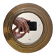 Round brass mirror