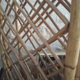 Vintage rattan screen