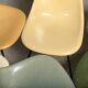 Ensemble de 6 chaises de côté multicolores DSX de Charles et Ray Eames pour Herman Miller.