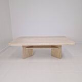 Rectangle Travertine Coffee or Side Table, Italy 1980's