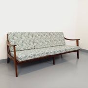 Scandinavian 3-seater sofa bench by Arne Wahl Iversen for Komfort in teak