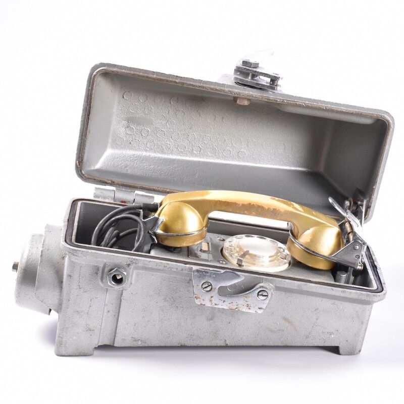 Old metal wall phone