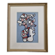 Screenprint after Jean Dubuffet framed under glass 27 cm by 32 cm