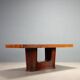 Table en bois plaqué des années 1950