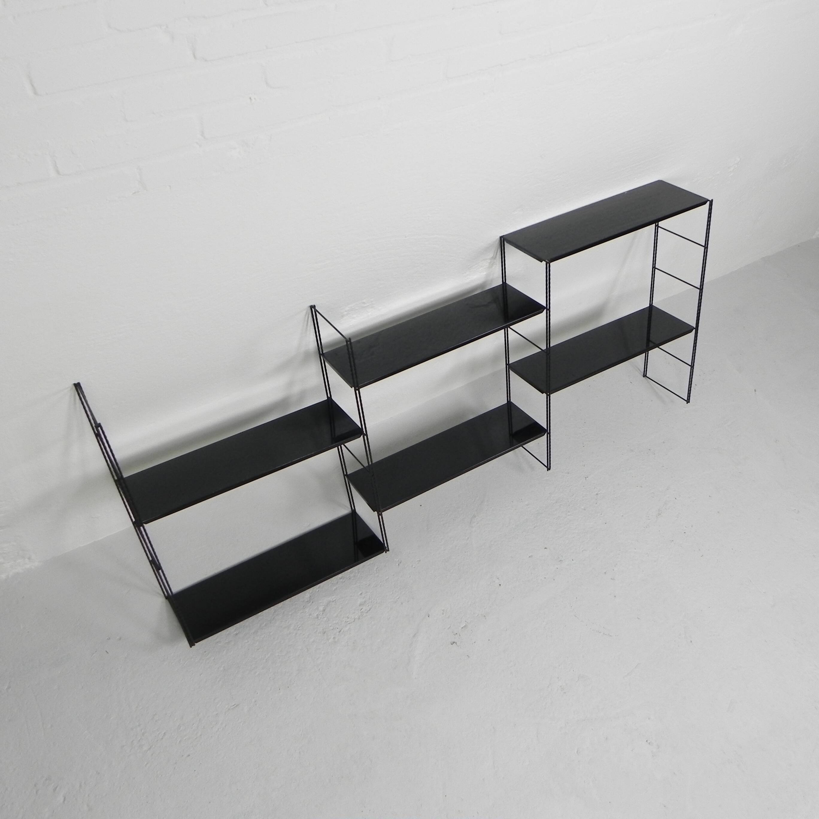 Vintage modular wall rack, wall unit, 1960s