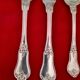 Antique silver-plated monogrammed cutlery set