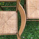 4 chaises bois et paille